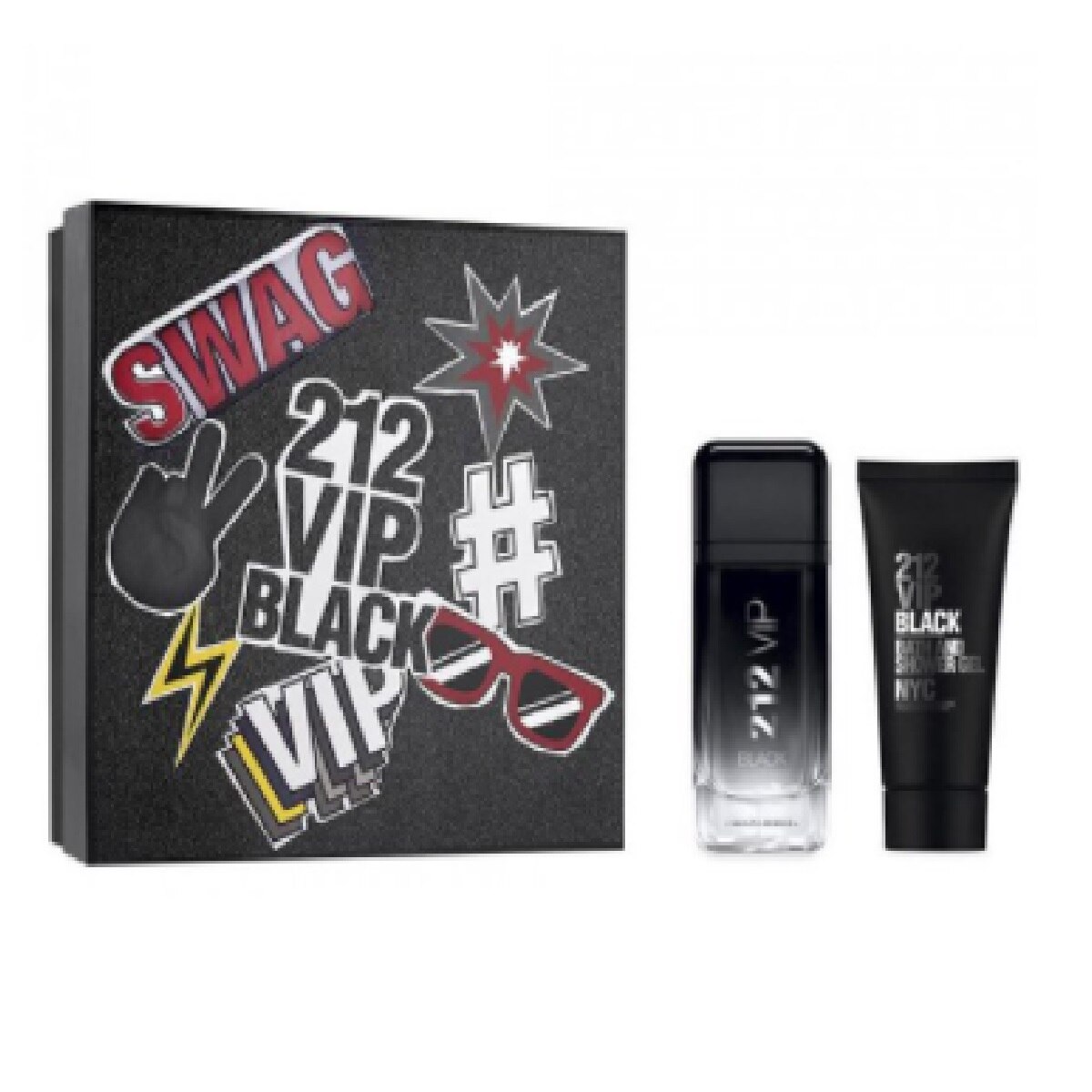 SET 212 VIP MEN BLACK CAROLINA HERRERA